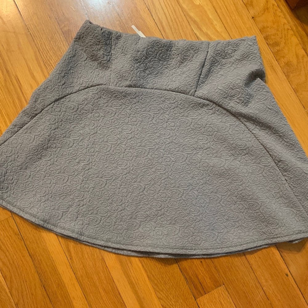 UO Kimichi Blue gray flared mini skirt